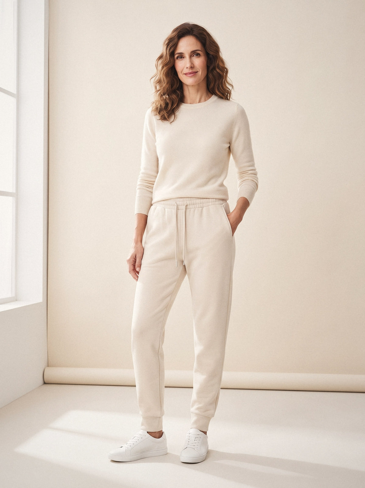 Pantalón jogger básico crudo — La Boutique, La Algaba