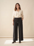 Pantalón recto con costura negro — La Boutique, La Algaba