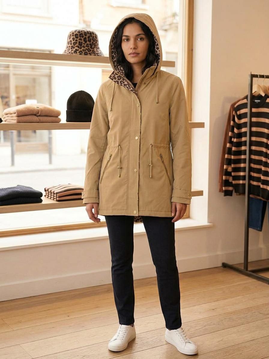 Parka reversible impermeable