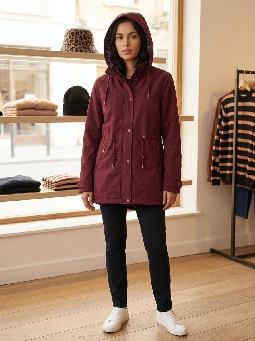 Parka reversible impermeable