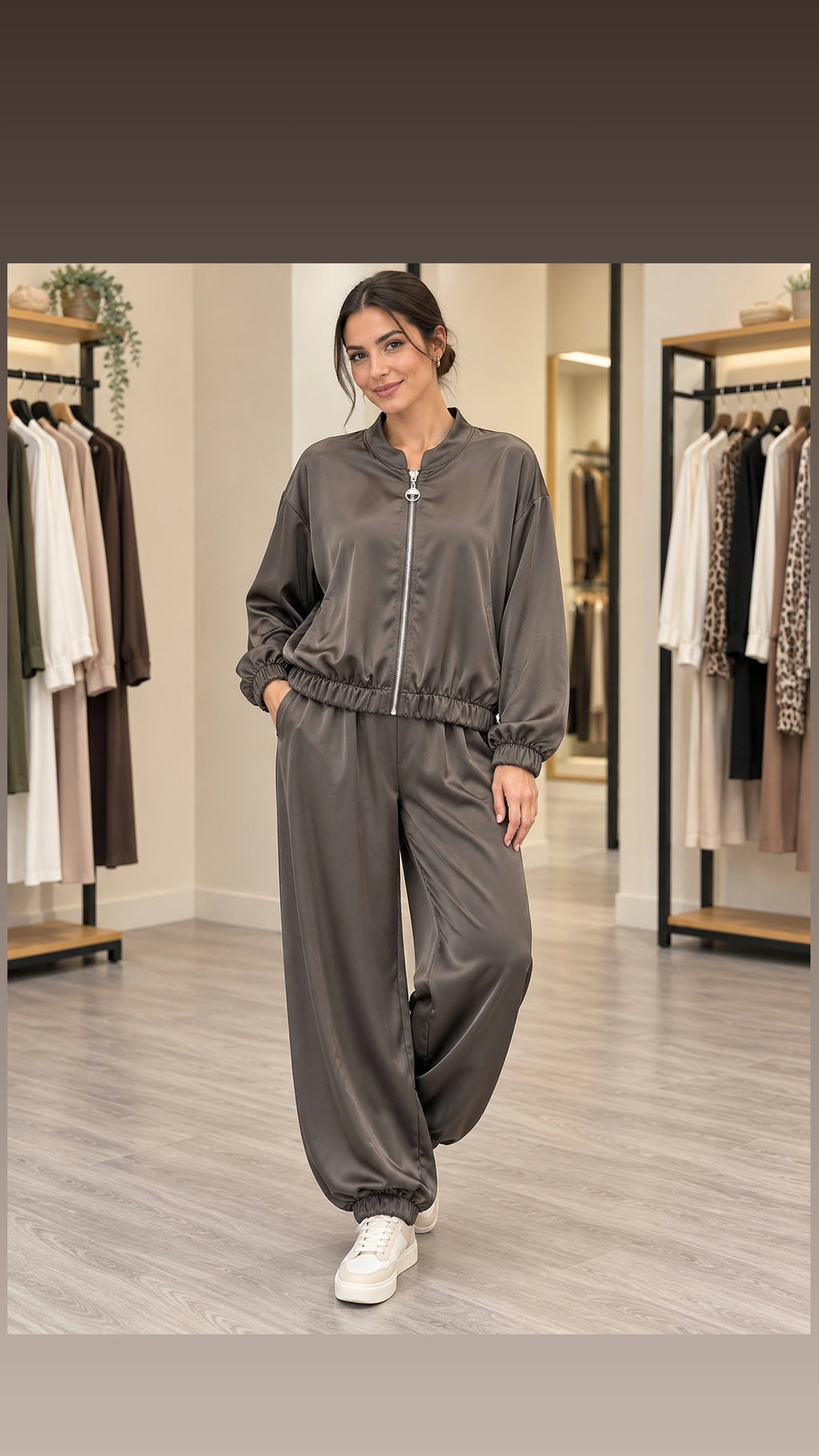 Conjunto satinado