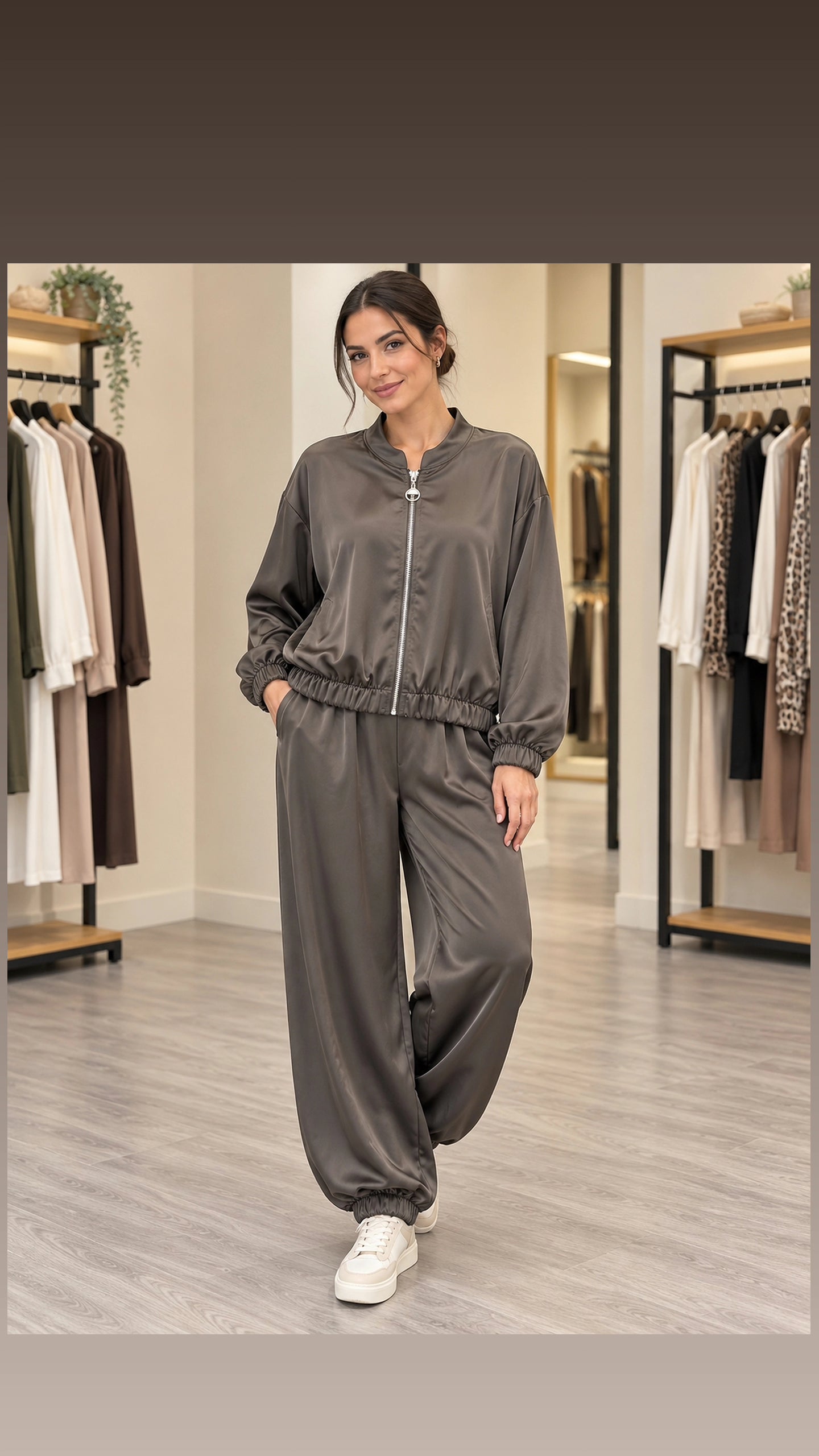 Conjunto satinado