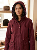 Parka reversible animal print