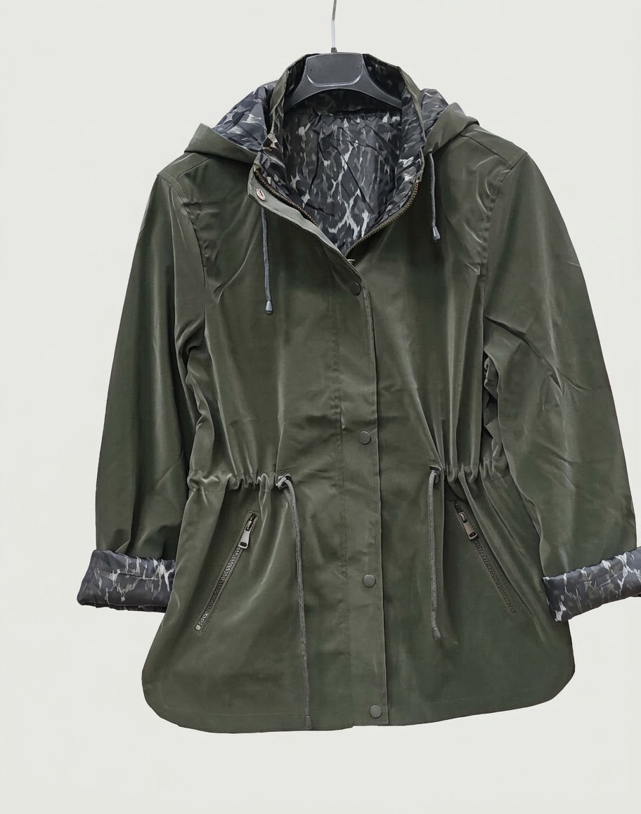 Parka reversible impermeable