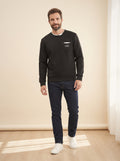 Sudadera con bolsillo negro — La Boutique, La Algaba