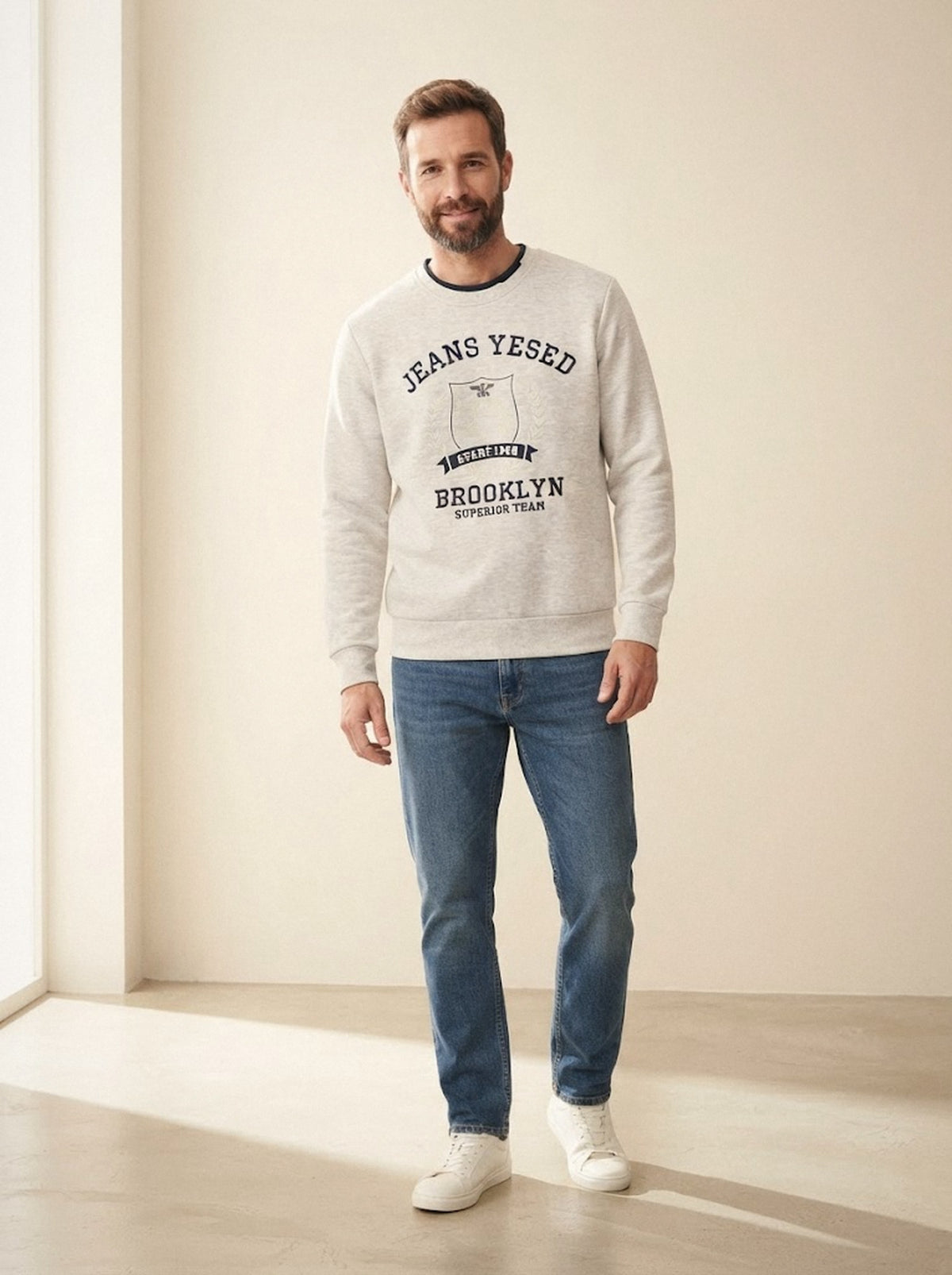 Sudadera Brooklyn gris — La Boutique, La Algaba